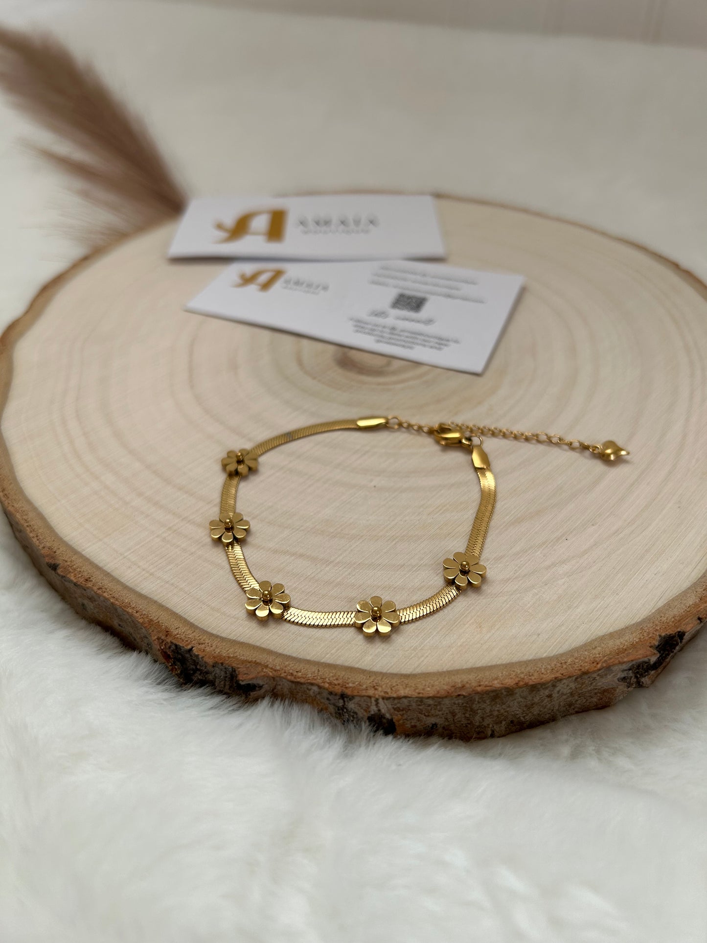 Gold blossom bracelets