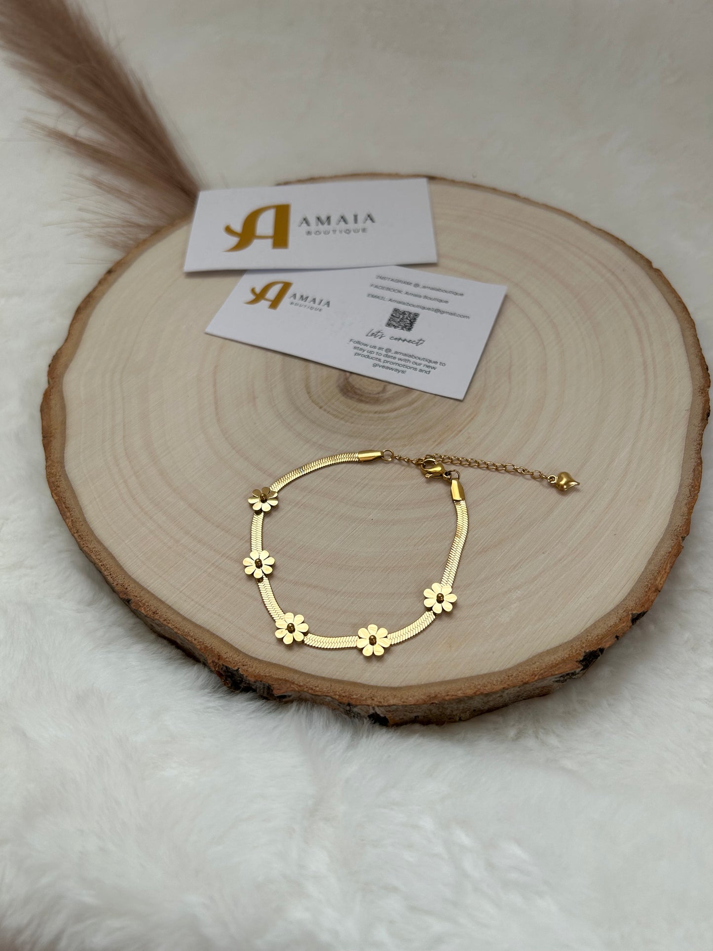 Gold blossom bracelets